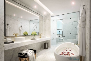Bianco Carrara Mermer Banyo Uygulaması